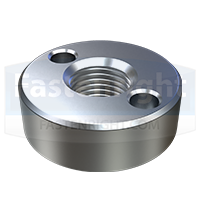 Round Nut With Drilled Holes In One Face